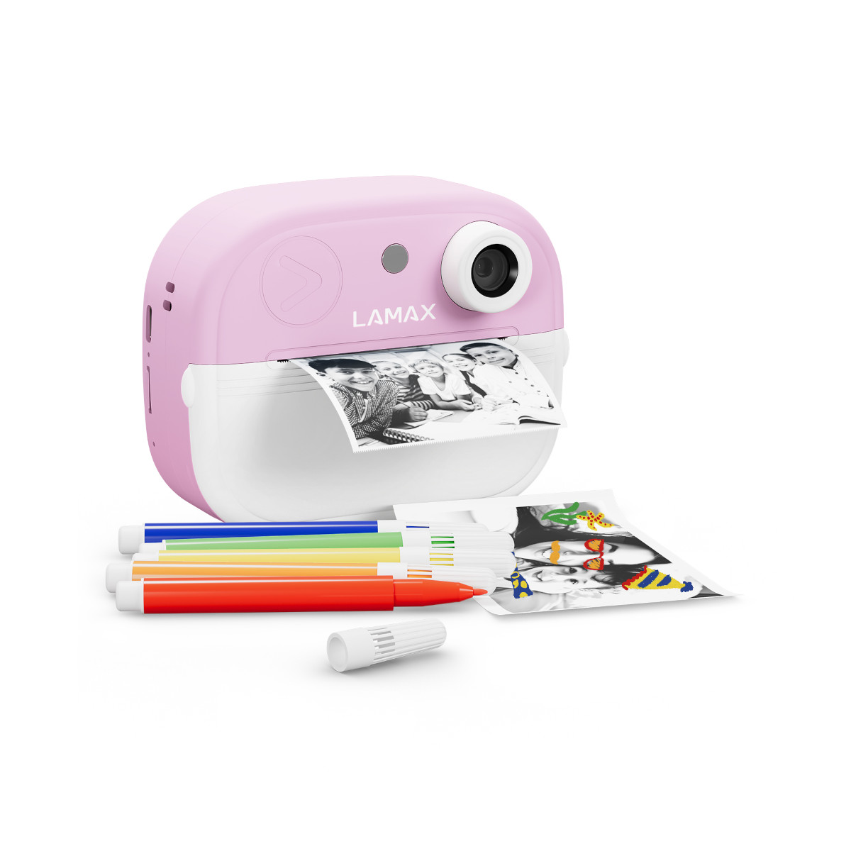 LAMAX InstaKid2 Play Pink aparat dla dzieci z drukarką termiczną
