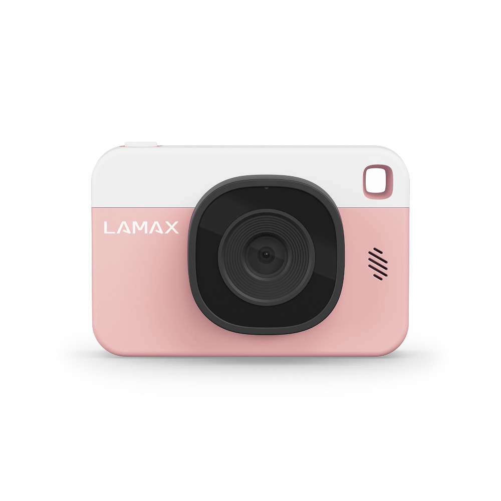 LAMAX PixelKid1 Pink różowy aparat fotograficzny dla dzieci z wyświetlaczem IPS