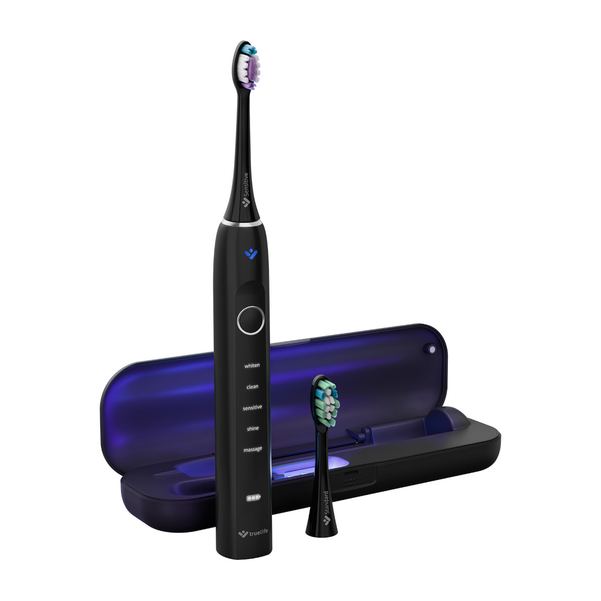 TrueLife SonicBrush Clean70 UV Black szczoteczka soniczna z etui UV
